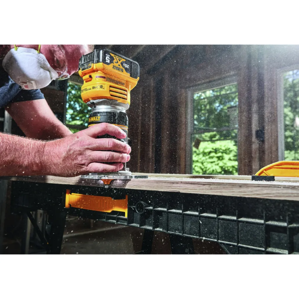 Clearance Factory Reconditioned DCW600BR 20V MAX XR Brushless Compact Lithium-Ion 1/4 in. Cordless Router (Tool Only) Woodworking Tools|Routers And Trimmers