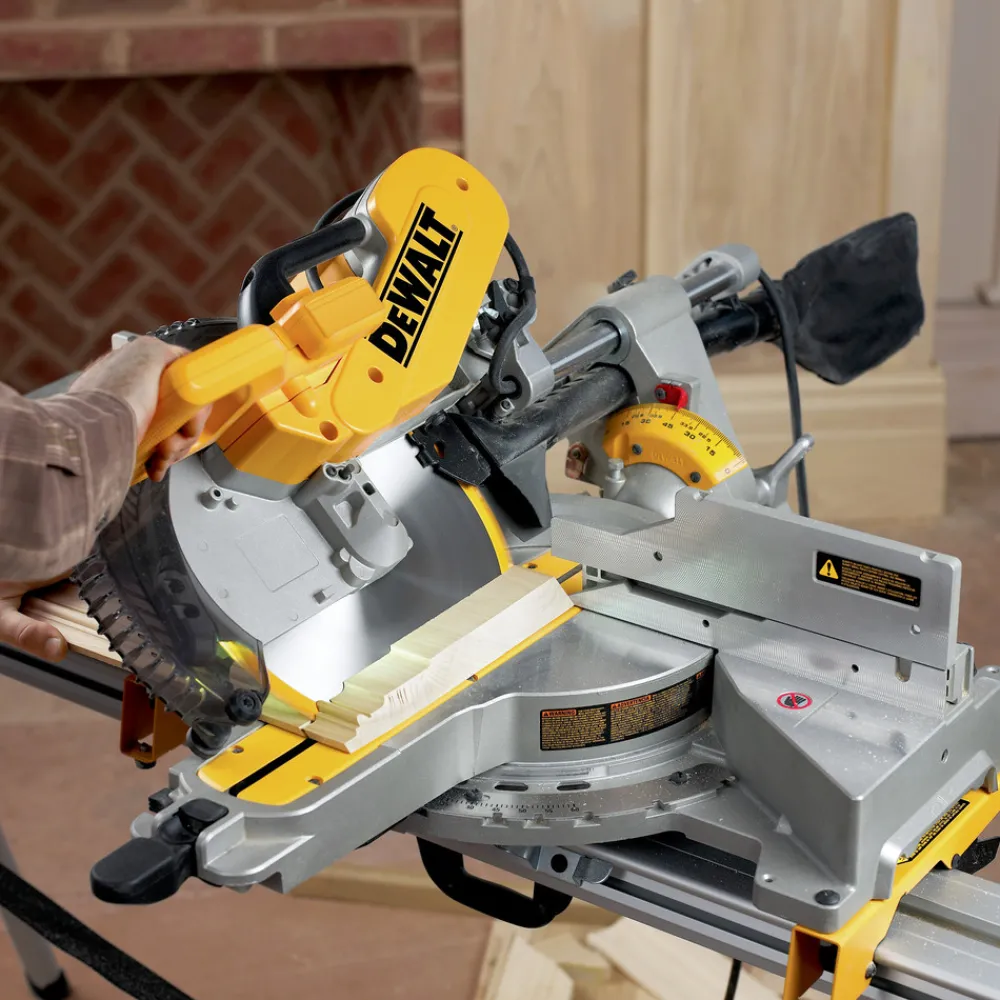Online Factory Reconditioned 120V 15 Amp Brushed 12 in. Corded Double Bevel Sliding Compound Miter Saw Miter Saws|Scroll Saws
