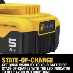 Online Factory Reconditioned (2) 20V MAX 5 Ah Lithium-Ion Batteries and Charger Kit Power Tool Accessories