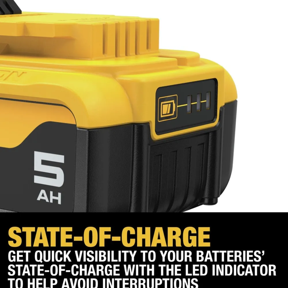 Online Factory Reconditioned (2) 20V MAX 5 Ah Lithium-Ion Batteries and Charger Kit Power Tool Accessories