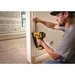 Clearance Factory Reconditioned 20V MAX Brushless Lithium-Ion 16-Gauge 2-1/2 in. Cordless Angled Finish Nailer Kit (2 Ah) Nailers & Staplers