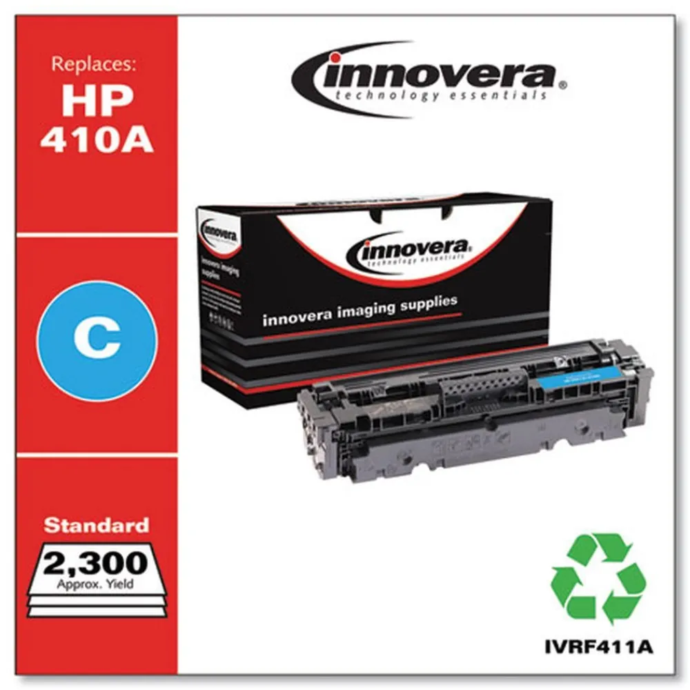 Discount Factory Reconditioned Remanufactured 2,300 Page-Yield Replacement Toner for 410A (CF411A) - Cyan Office Electronics & Batteries