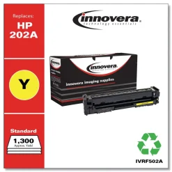 Best Factory Reconditioned Remanufactured 1,300 Page-Yield Replacement Toner for 202A (CF502A) - Yellow Office Electronics & Batteries
