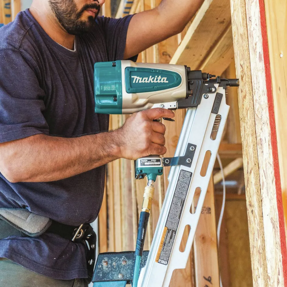 Online Factory Reconditioned 21-Degree Full Round Head 3-1/2 in. Framing Nailer Pneumatic Nailers And Staplers