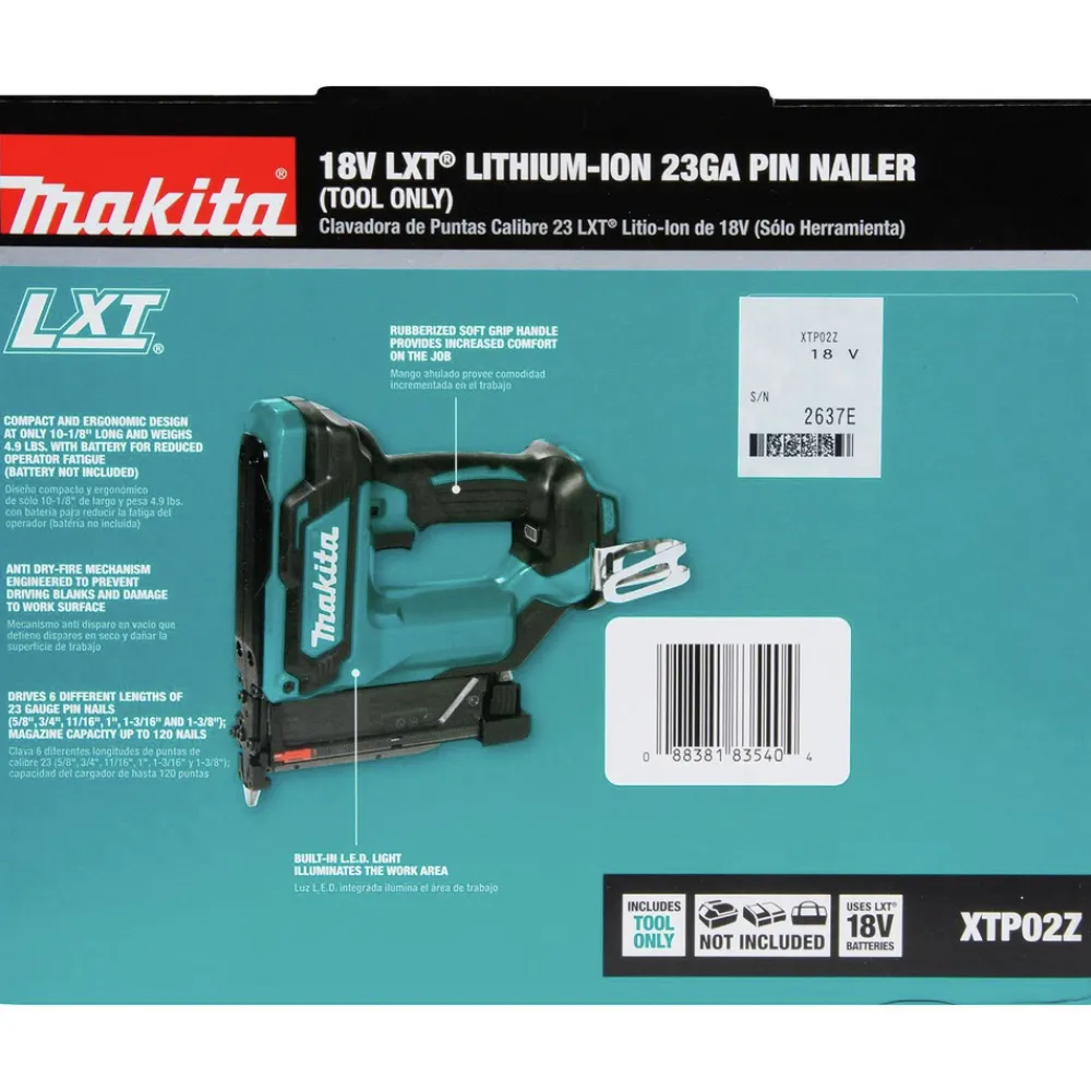Hot Factory Reconditioned XTP02Z-R 18V LXT Lithium-Ion Cordless 23 Gauge Pin Nailer (Tool Only) Nailers & Staplers