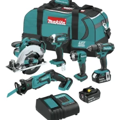 Factory Reconditioned 18V LXT Lithium-Ion Cordless 5-Tool Combo Kit with 2 Batteries (4 Ah) Combo Kits