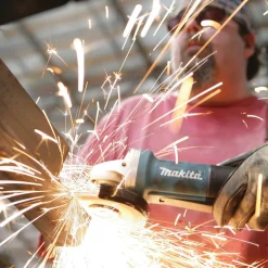 Discount Factory Reconditioned 4-1/2 in. Paddle Switch AC/DC Angle Grinder Angle Grinders