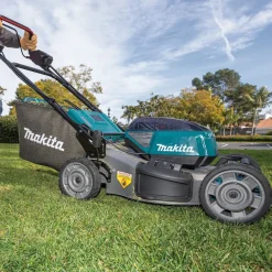 Factory Reconditioned 18V X2 (36V) LXT Brushless Lithium-Ion 21 in. Cordless Self-Propelled Commercial Lawn Mower Kit with 4 Batteries (5 Ah) Lawn Mowers