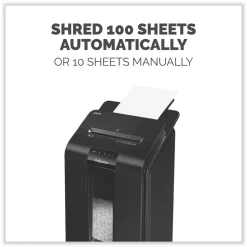100 Auto/10 Manual Sheet Capacity Micro-Cut Shredder Office Electronics & Batteries