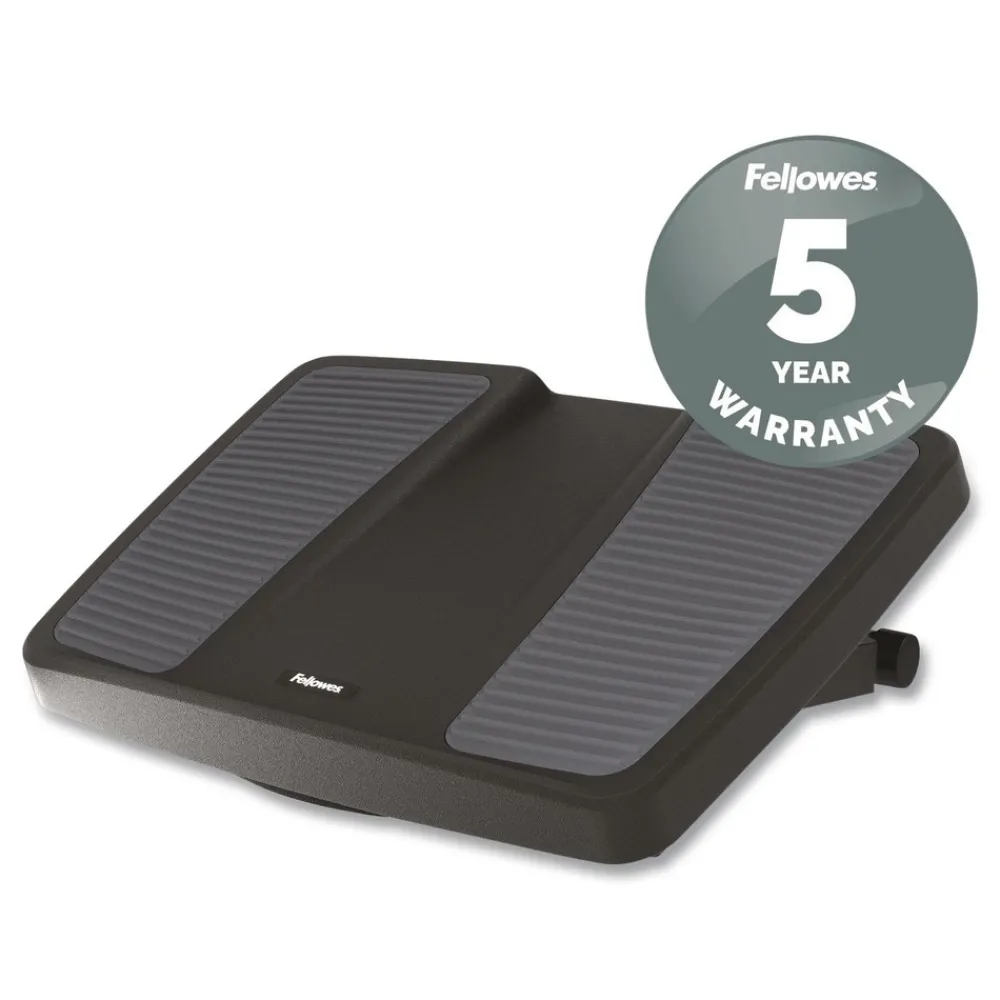 Sale 17.75 in. W x 13.25 in. D x 4 in. to 6.5 in. H HPS Ultimate Foot Support - Black/Gray Office Furniture & Lighting