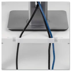 New 13.38 in. x 13.63 in. x 2 in. to 4 in. 60 lbs. Standard Monitor Riser for 21 in. Monitors - Platinum/Graphite Office Furniture & Lighting