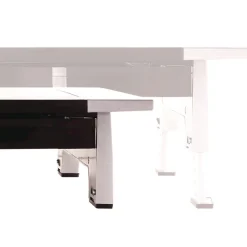 Clearance 27 in. x 14 in. x 4 in. to 6.5 in. Office Suites Premium Monitor Riser - Black/Silver Office Furniture & Lighting