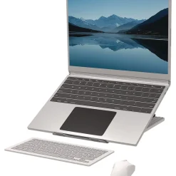 New 9.25 in. x 10.55 in. x 0.55 in. to 8 in. Supports Up to 8.8 lbs. Breyta Laptop Stand - White Office Furniture & Lighting