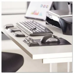 Sale 8.25 in. x 9.87 in. Gel Wrist Support with Attached Mouse Pad - Black Office Furniture & Lighting