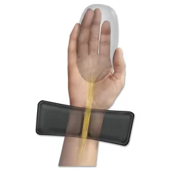 Sale 8.25 in. x 9.87 in. Gel Wrist Support with Attached Mouse Pad - Black Office Furniture & Lighting