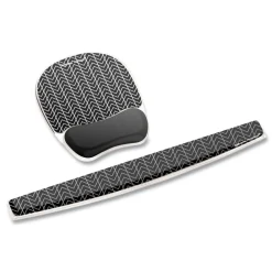 Discount 18.5 in. x 2.31 in. Photo Gel Keyboard Wrist Rest with Microban Protection - Chevron Design Office Furniture & Lighting