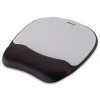 New 7.93 x 9.25 Memory Foam Mouse Pad with Wrist Rest - Black/Silver Office Furniture & Lighting