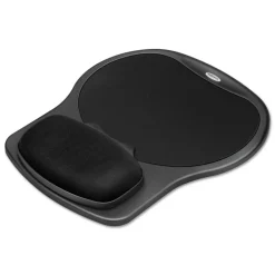 Easy Glide 10 in. x 12 in. Gel Mouse Pad with Wrist Rest - Black Office Furniture & Lighting