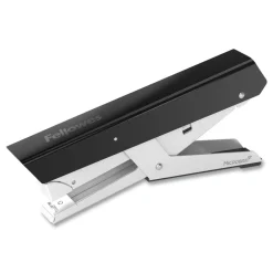 New LX890 0.25 in./0.31 in. Staples 40-Sheet Capacity Handheld Plier Stapler with Antimicrobial Protection - Black/White Office Staplers & Punches