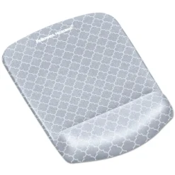 Discount PlushTouch 7.25 in. x 9.38 in. Mouse Pad with Wrist Rest - Lattice Design Office Furniture & Lighting