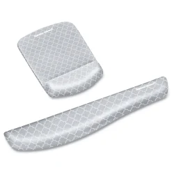 Discount PlushTouch 7.25 in. x 9.38 in. Mouse Pad with Wrist Rest - Lattice Design Office Furniture & Lighting