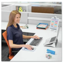 Discount PlushTouch 7.25 in. x 9.38 in. Mouse Pad with Wrist Rest - Lattice Design Office Furniture & Lighting