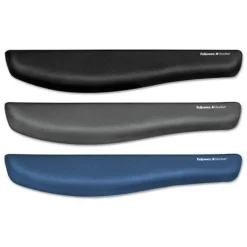 Outlet PlushTouch 18.12 in. x 3.18 in. Keyboard Wrist Rest - Blue Office Furniture & Lighting