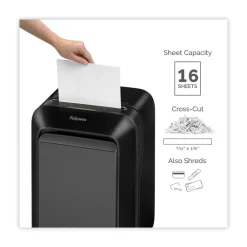 Discount Powershred LX180 16 Manual Sheet Capacity Cross-Cut Shredder Office Electronics & Batteries