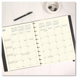 Online 17-Month: Aug 2025 to Dec 2026 10.88 in. x 8.5 in. Soft Touch Planner - Black Cover Calendars & Planners