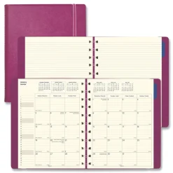 Best 17-Month: Aug 2025 to Dec 2026 10.88 in. x 8.5 in. Soft Touch Planner - Fuchsia Cover Calendars & Planners