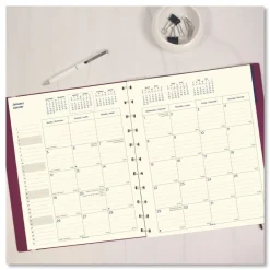 Best 17-Month: Aug 2025 to Dec 2026 10.88 in. x 8.5 in. Soft Touch Planner - Fuchsia Cover Calendars & Planners