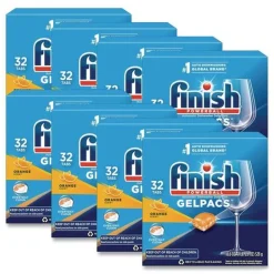 Outlet Box of 32 Dish Detergent Gelpacs - Orange Scent (8/Carton) Cleaning & Janitorial Supplies