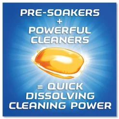 Outlet Box of 32 Dish Detergent Gelpacs - Orange Scent (8/Carton) Cleaning & Janitorial Supplies