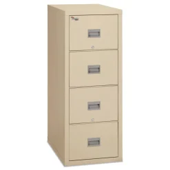 Sale Patriot 4 Letter-Size File Drawers 1-Hour Fire Protection 17.75 in. x 31.63 in. x 52.75 in. Insulated Fire File - Parchment Office Furniture & Lighting
