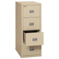 Sale Patriot 4 Letter-Size File Drawers 1-Hour Fire Protection 17.75 in. x 31.63 in. x 52.75 in. Insulated Fire File - Parchment Office Furniture & Lighting
