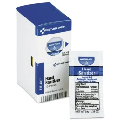 Hot 0.9 g Gel Hand Sanitizer Packets for SmartCompliance First Aid Kits - Clean Scent (10/Box) Cleaning & Janitorial Supplies