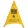 Online 3 in. x 2.5 in. x 30 in. Pop Up Safety Cone - Yellow Floor Signs