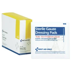 Outlet 3 in. x 3 in. Sterile Gauze Dressing Pads (10 Dual-Pads/Box) Emergency Response