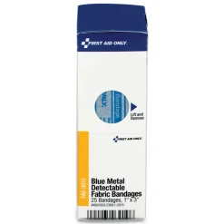 Outlet 1 in. x 3 in. Metal Detectable Bandages Refill for SmartCompliance General Cabinet - Blue Emergency Response