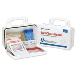 Hot 7.5 in. x 4.5 in. x 2.75 in. BBP Spill Cleanup Kit - White (1-Kit) Emergency Response