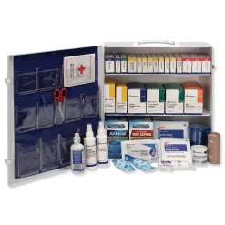Best ANSI 2015 Class Aplus Type I and II Industrial First Aid Kit for 100 People with Metal Case (1-Kit) Emergency Response