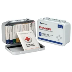 Sale ANSI/OSHA Compliant Unitized First Aid Kit for 10 People with Metal Case (1-Kit) Emergency Response