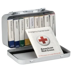 Sale ANSI/OSHA Compliant Unitized First Aid Kit for 10 People with Metal Case (1-Kit) Emergency Response