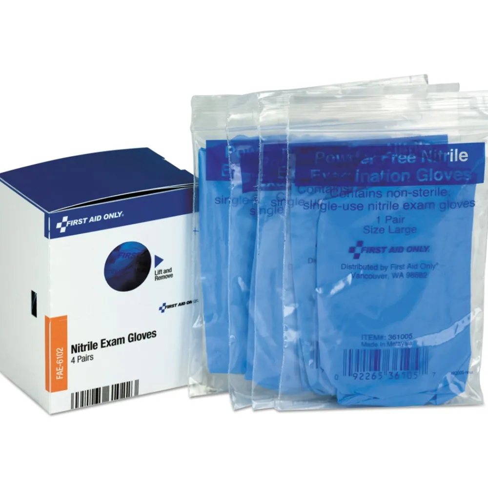 Discount Nitrile Exam Gloves Refill (4/Box) Emergency Response