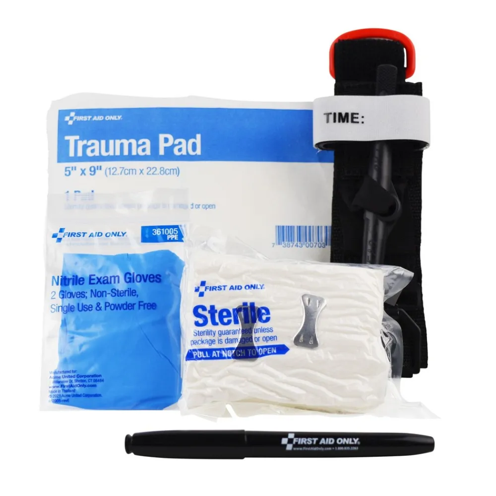Online 8-Piece Critical Essentials Bleeding Control Kit for Limb Wounds Emergency Response