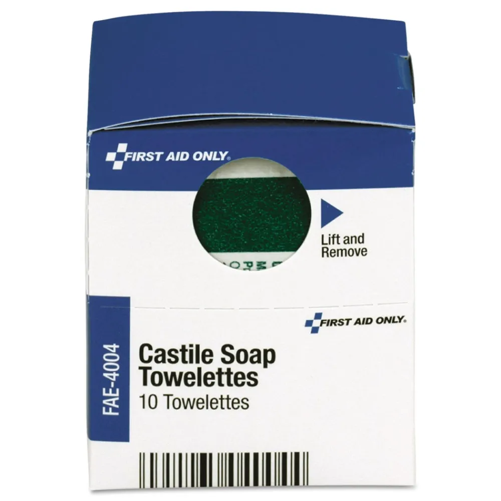 Clearance SmartCompliance Castile Soap Towelettes (10/Box) Skin Care & Personal Hygiene
