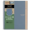 Online 11 in. x 8.5 in. Sheets Medium/College Rule 1-Subject Recycled Notebook - Randomly Assorted Cover Color Paper & Printables