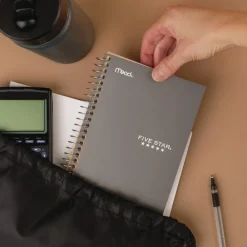 Online 7 x 5.5 Sheets (80) Wirebound Notebook - Randomly Assorted Cover Color Paper & Printables