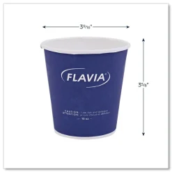 Outlet 10 oz. Design Hot Beverage Paper Cup - Blue (1000/Carton) Tabletop And Serveware