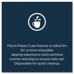 Outlet 10 oz. Design Hot Beverage Paper Cup - Blue (1000/Carton) Tabletop And Serveware